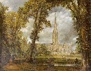 John Constable, Die Kathedrale von Salisbury vom Garten des Bischofs aus gesehen
